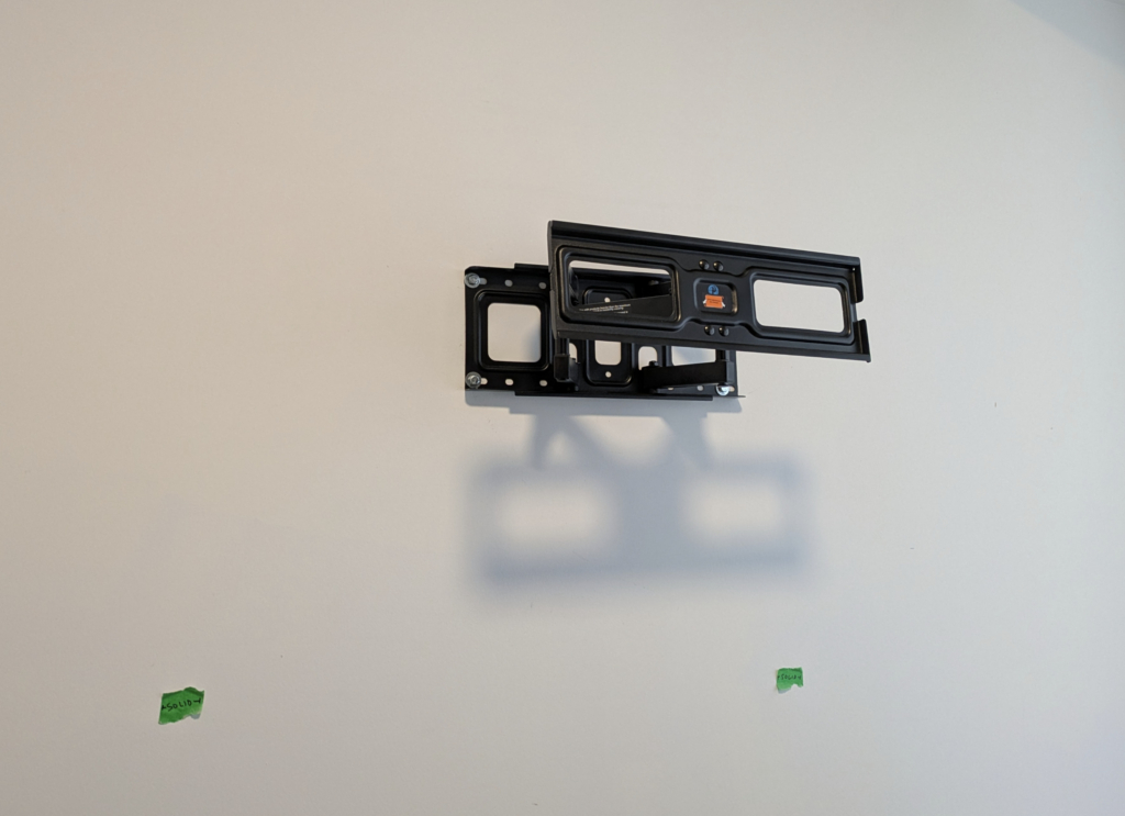 TV mount successfully mounted